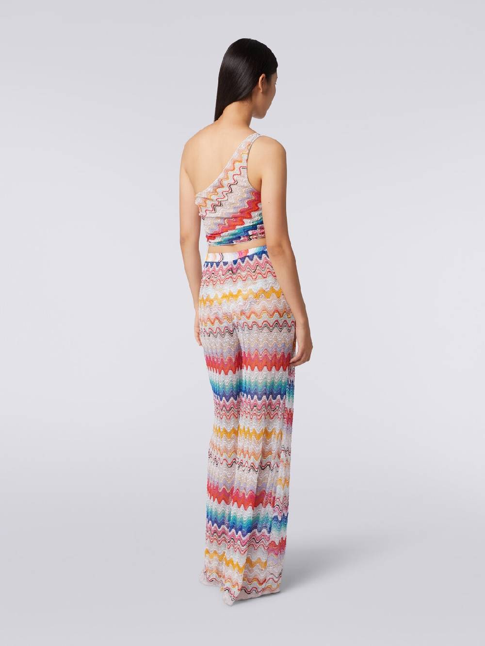 M Missoni Top monospalla motivo onda con lurex Shopping online