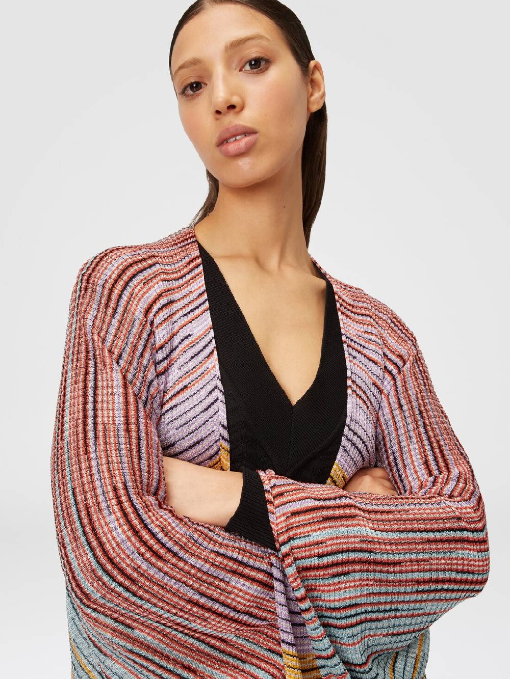 M Missoni Mantella in maglia di misto viscosa fiammata Offerta Giorno del Papà