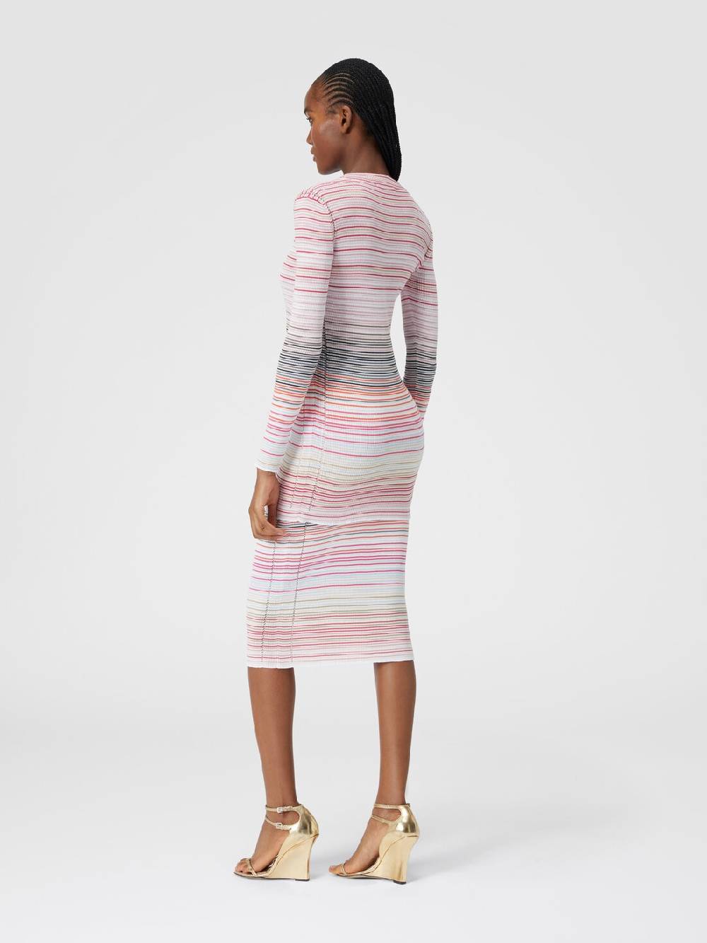 M Missoni Cardigan in cotone e viscosa a righe Smaltimento dello stoccaggio
