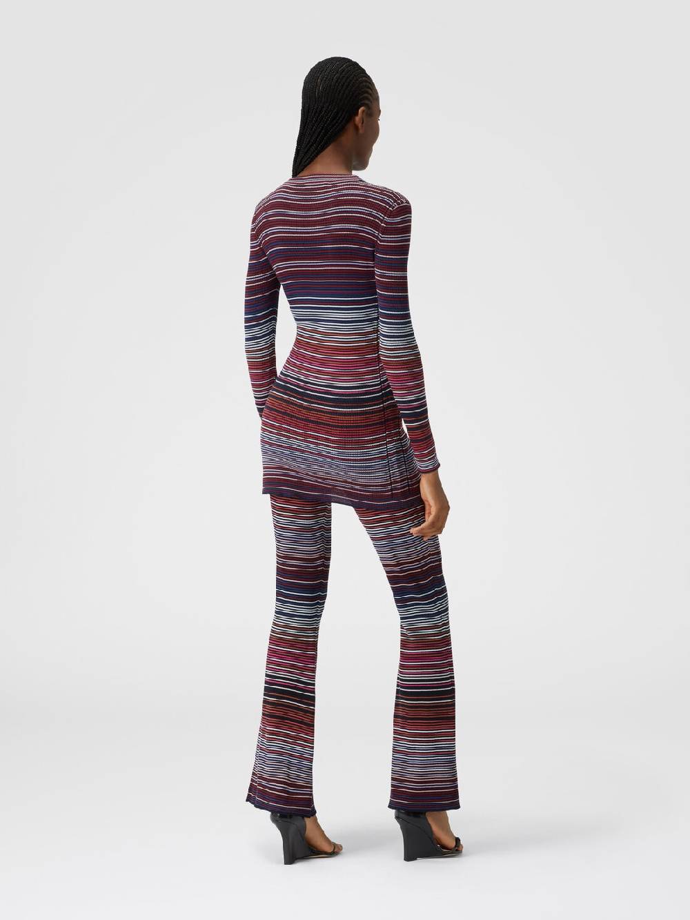 M Missoni Cardigan in cotone e viscosa a righe Vendita calda