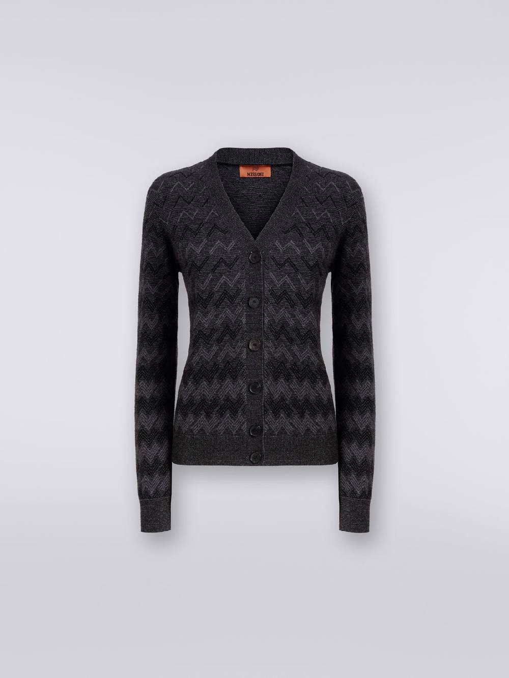 M Missoni Cardigan con scollo a V in cachemire con zig zag Offerta migliore