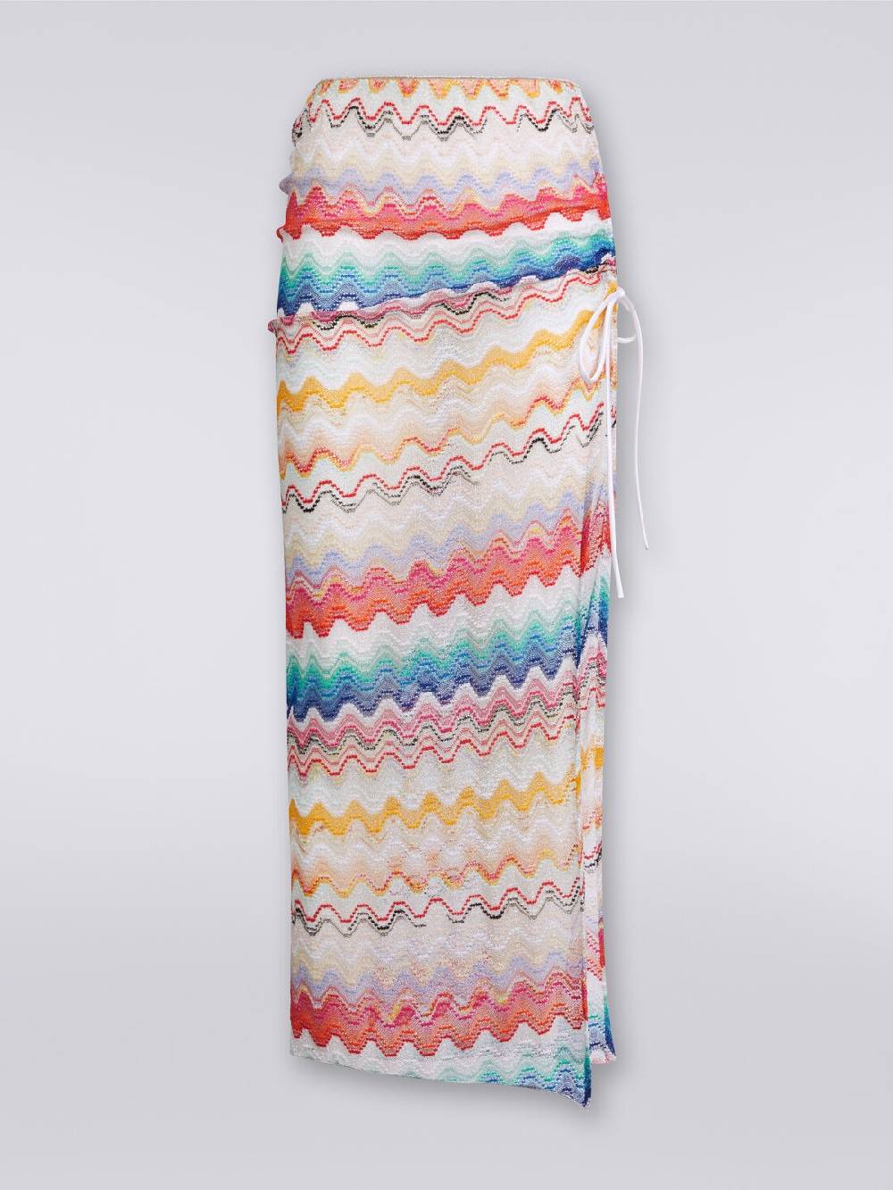 M Missoni Gonna lunga a portafoglio motivo onda Grandi sconti