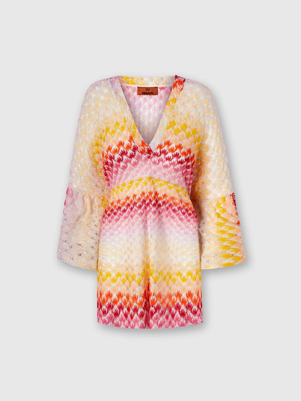 M Missoni Caftano copricostume corto effetto pizzo con lurex Offerte speciali