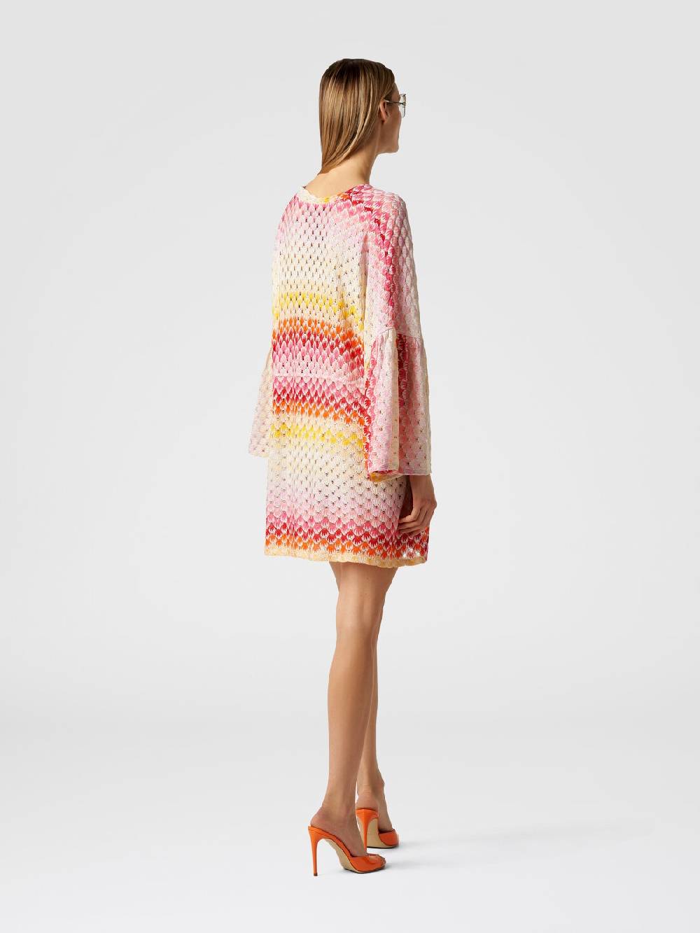 M Missoni Caftano copricostume corto effetto pizzo con lurex Offerte speciali