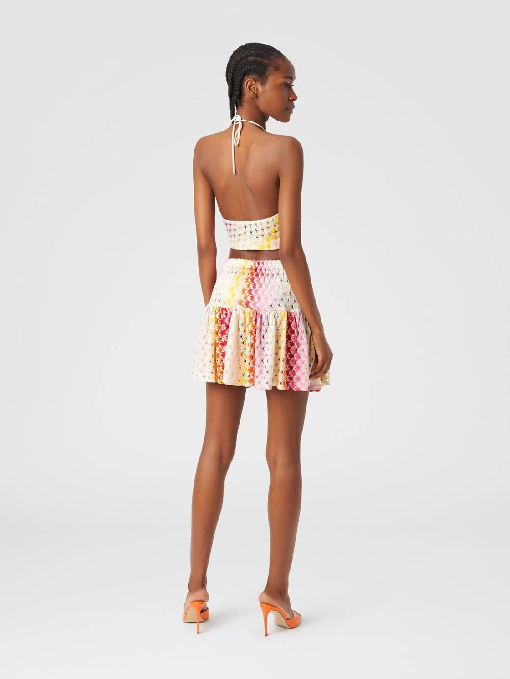 M Missoni Top con scollatura all'americana effetto pizzo dégradé Enormi risparmi