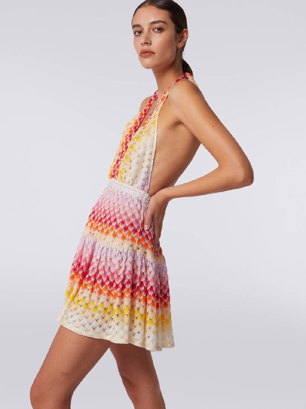 M Missoni Copricostume corto effetto pizzo dégradé con lurex Prezzo basso