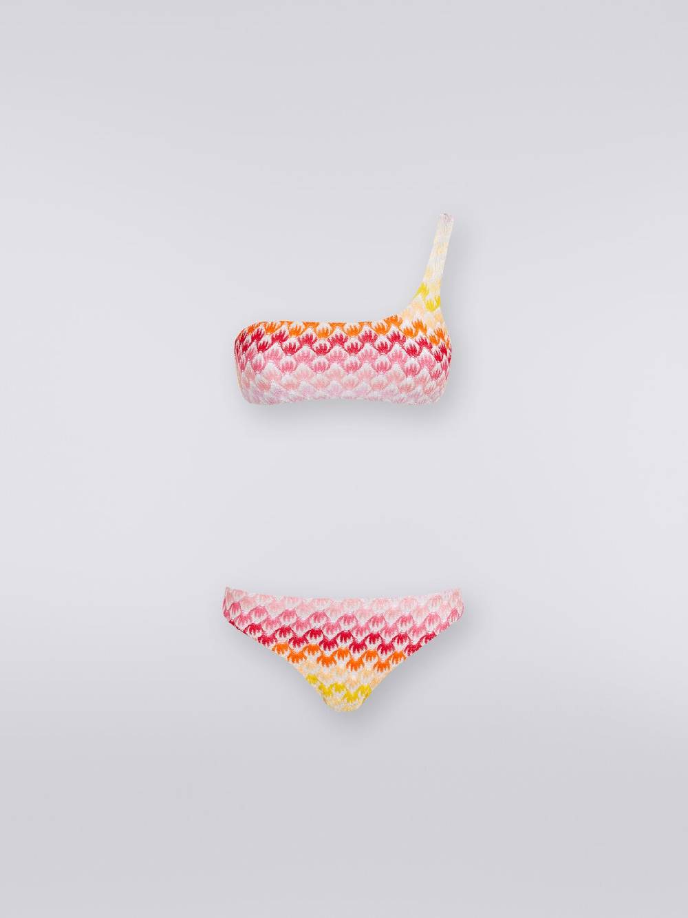 M Missoni Bikini monospalla effetto pizzo dégradé con lurex Super Saving Price