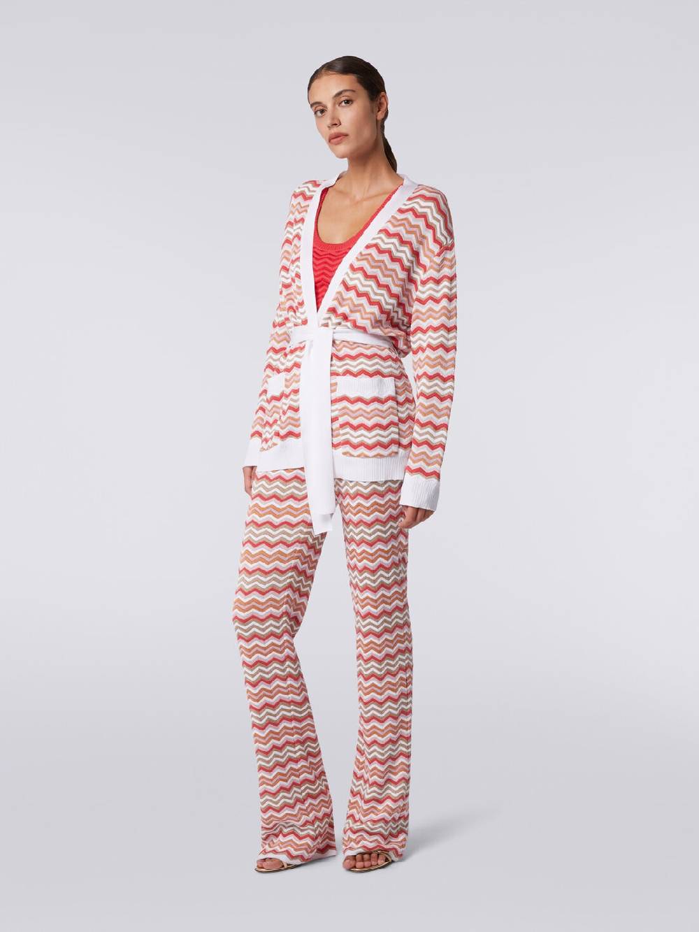 M Missoni Cardigan in maglia di cotone e viscosa zig zag Fino al 60% di sconto