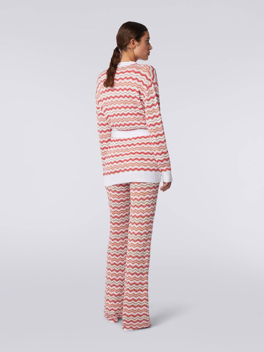 M Missoni Cardigan in maglia di cotone e viscosa zig zag Fino al 60% di sconto