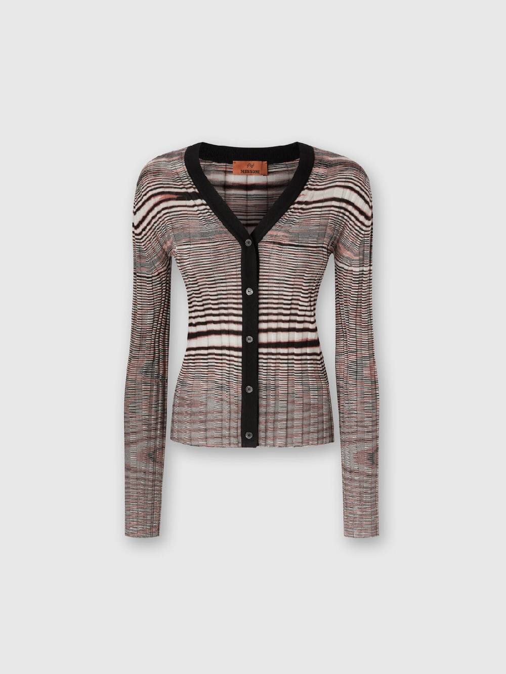 M Missoni Cardigan a costine in cashmere e seta fiammata Fino al 65% di sconto