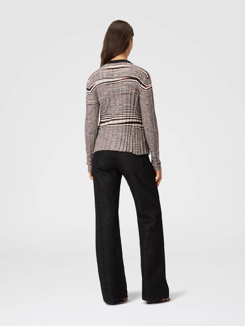 M Missoni Cardigan a costine in cashmere e seta fiammata Fino al 65% di sconto