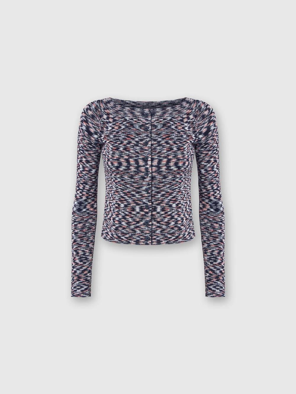 M Missoni Cardigan corto in misto viscosa fiammata Offerta speciale della fabbrica