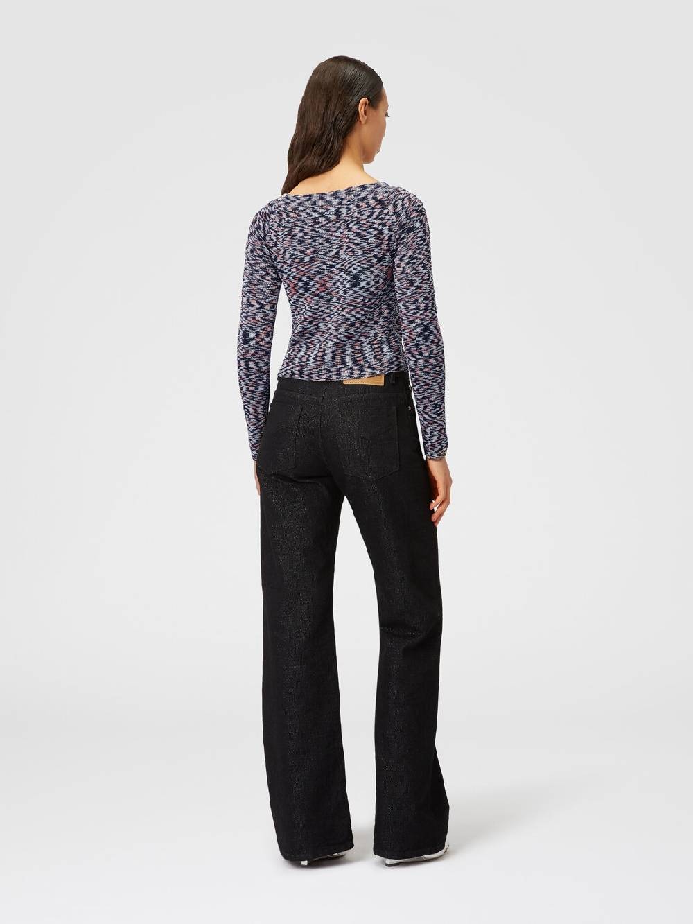 M Missoni Cardigan corto in misto viscosa fiammata Offerta speciale della fabbrica
