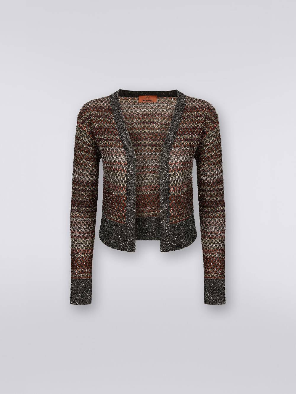 M Missoni Cardigan corto in maglia a rete con paillettes Discount Store per i nuovi prodotti