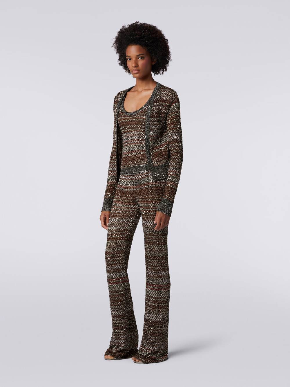 M Missoni Cardigan corto in maglia a rete con paillettes Discount Store per i nuovi prodotti