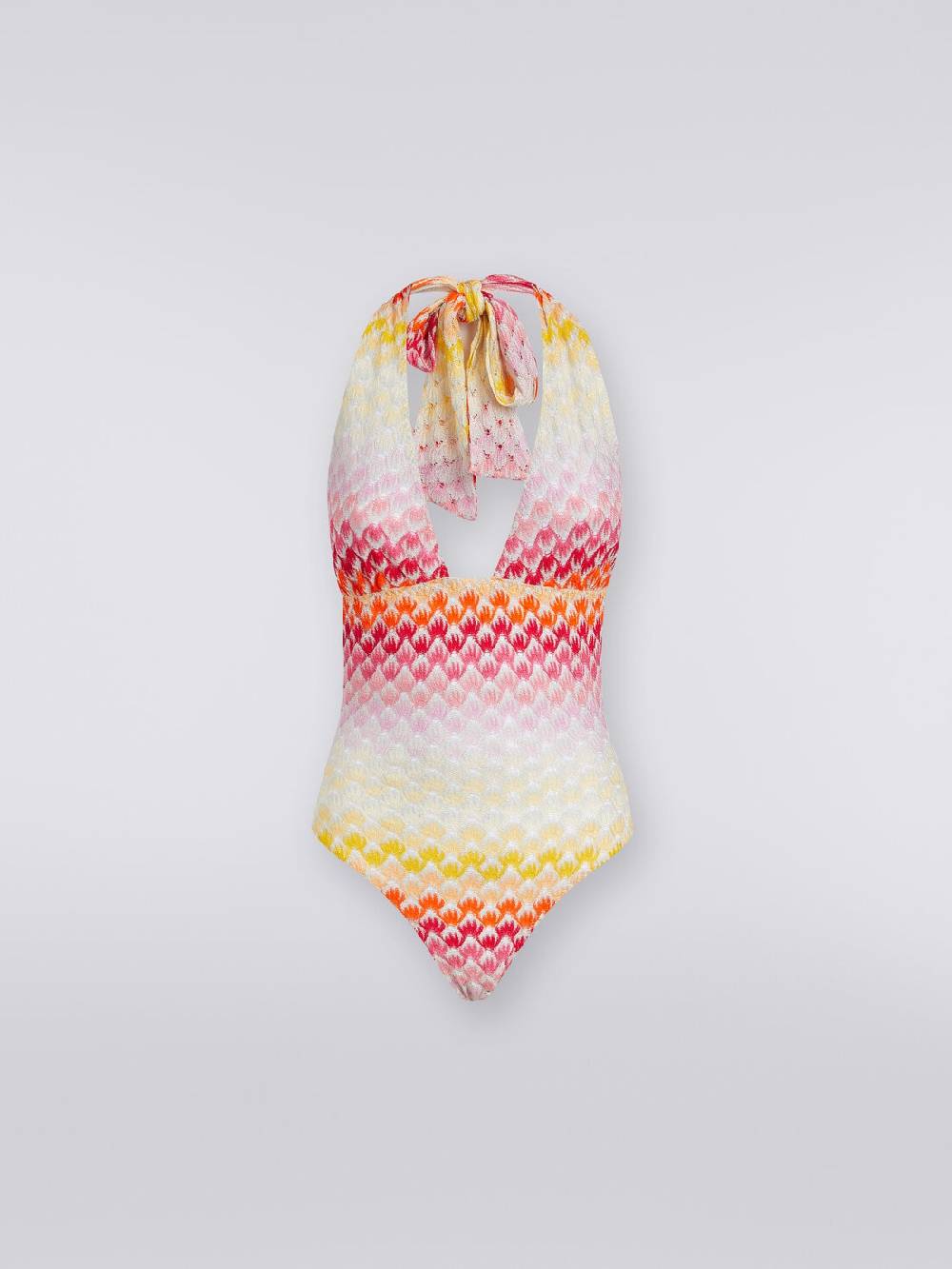 M Missoni Costume intero effetto pizzo dégradé con lurex 50% di sconto con spedizione gratuita