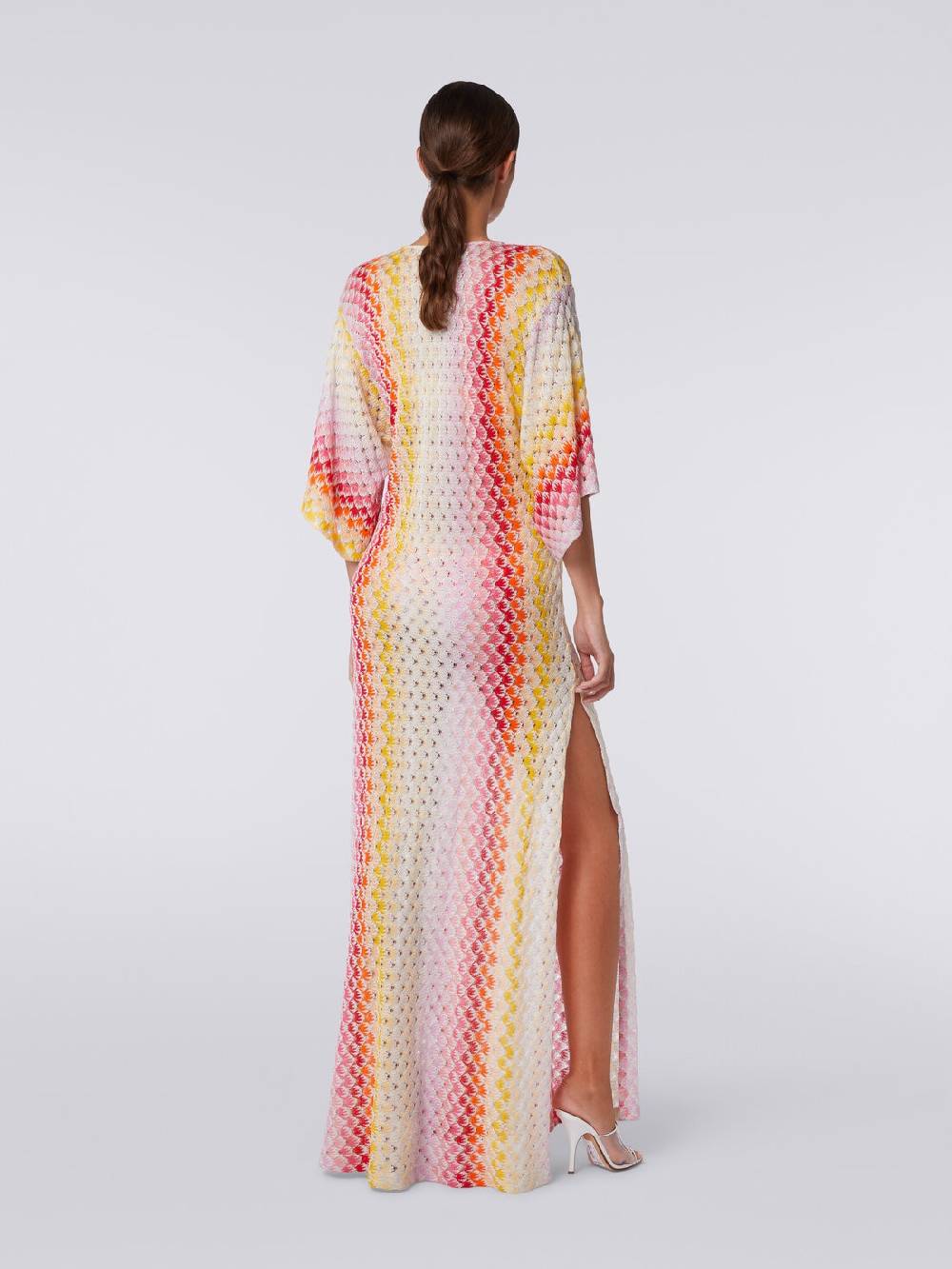 M Missoni Caftano copricostume lungo effetto pizzo dégradé con lurex Trasporto libero internazionale