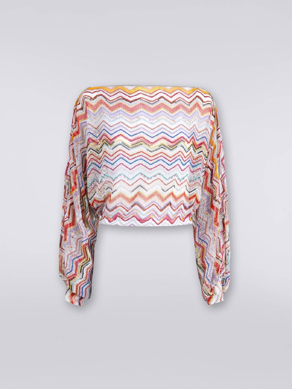 M Missoni Top a maniche lunghe in crochet con lurex 50% di sconto per tempo limitato