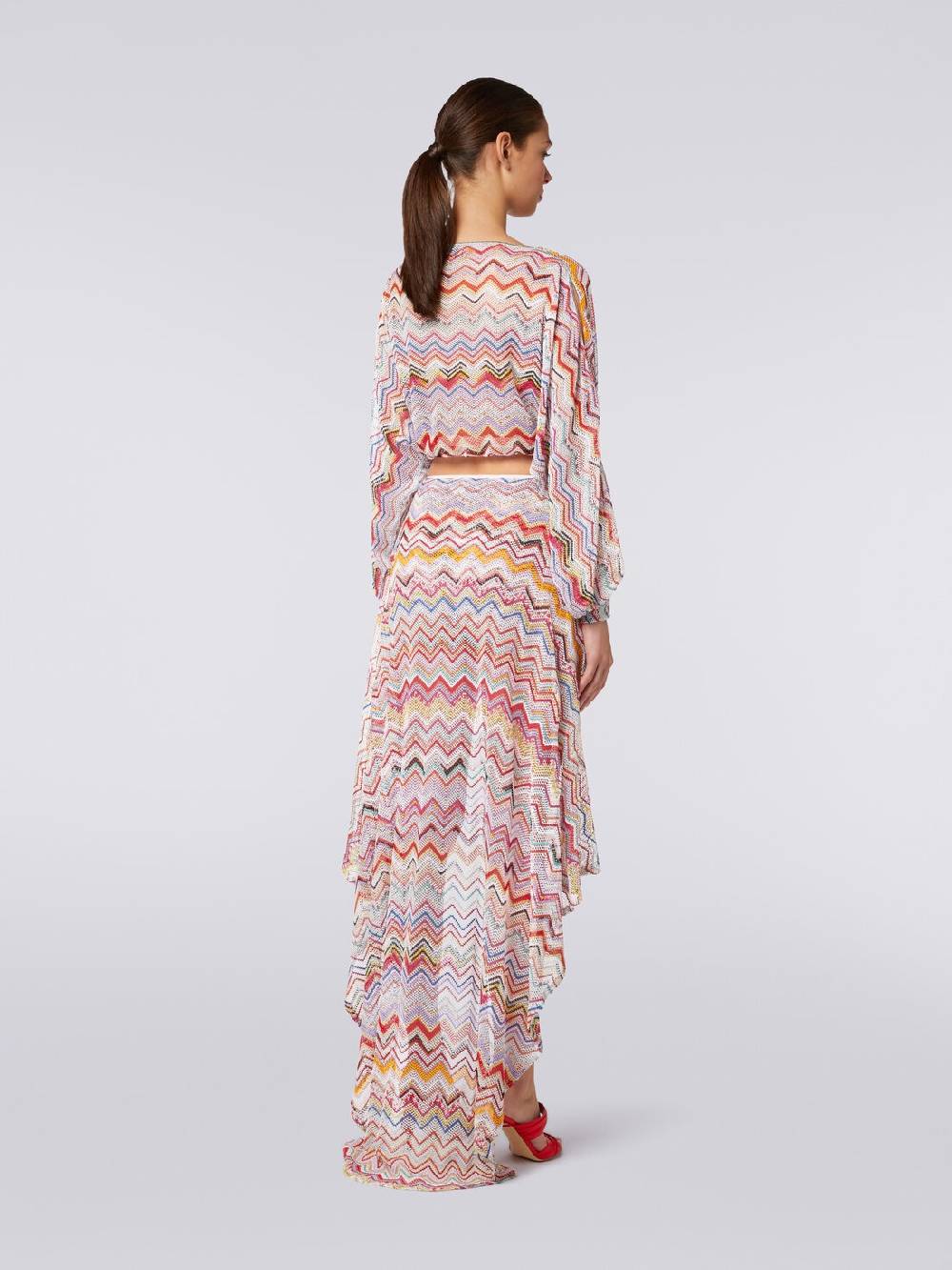 M Missoni Top a maniche lunghe in crochet con lurex 50% di sconto per tempo limitato