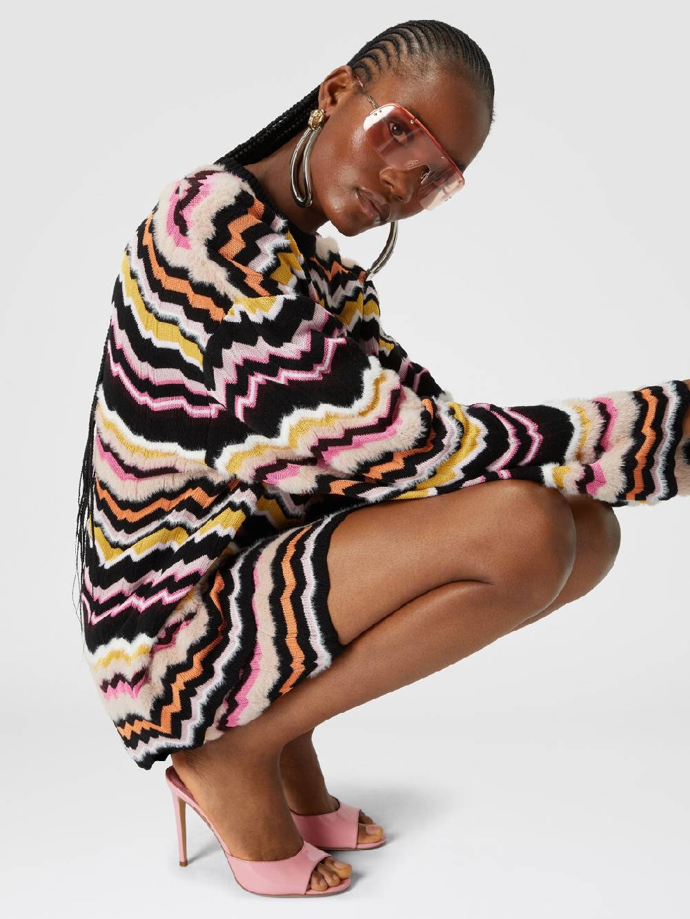 M Missoni Minigonna con motivo greca zig zag Qualità
