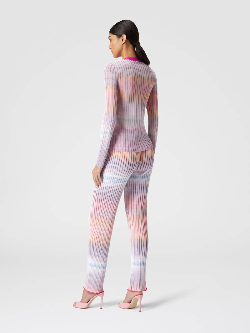 M Missoni Pantaloni dritti in viscosa a coste Pezzi Unici