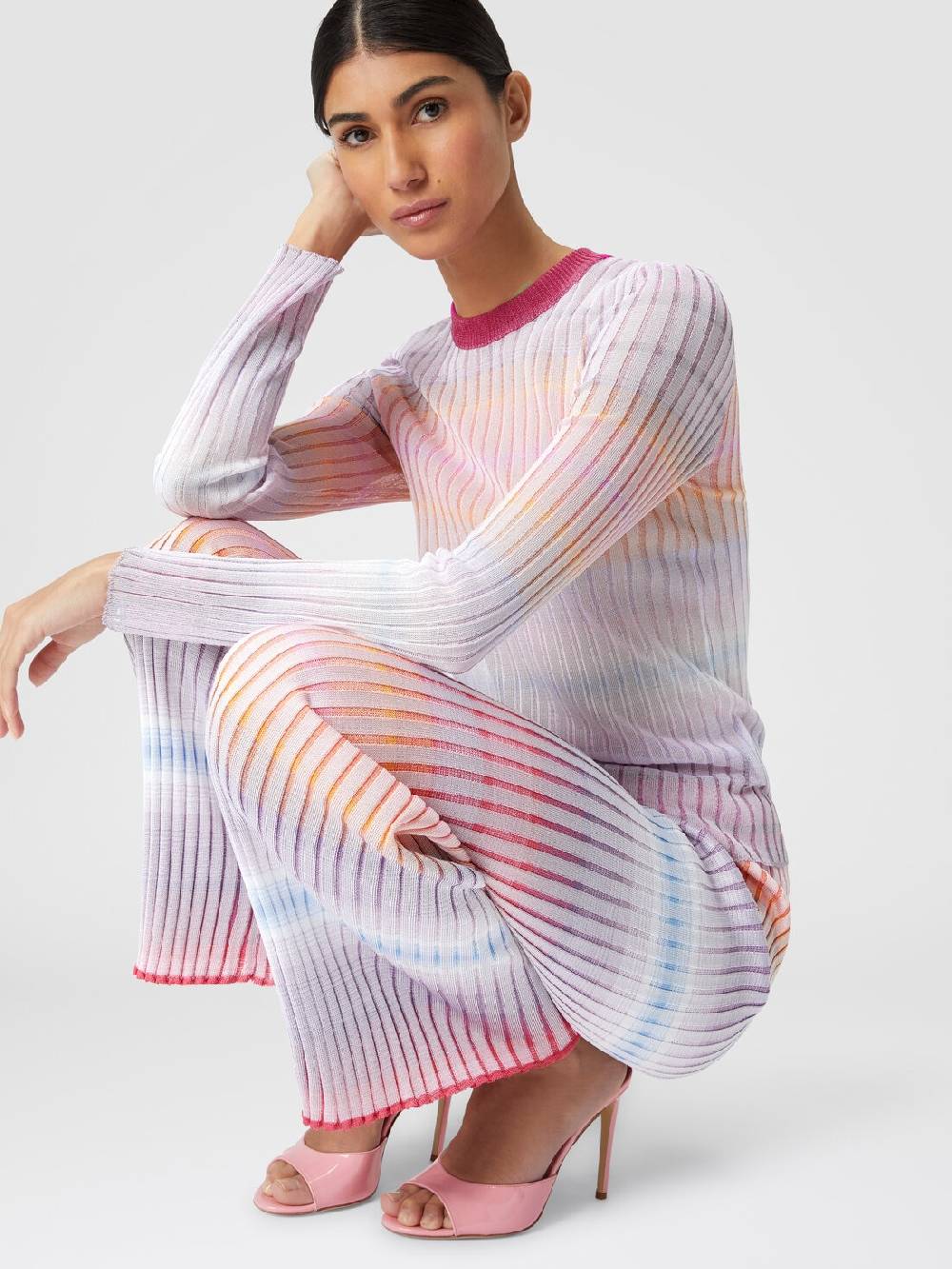 M Missoni Pantaloni dritti in viscosa a coste Pezzi Unici