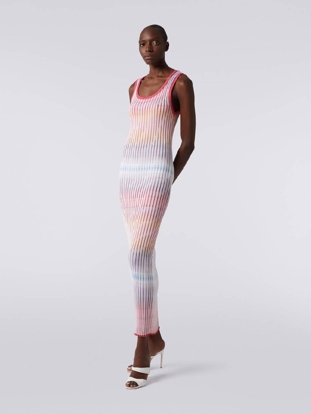 M Missoni Abito lungo in viscosa a coste Soddisfazione Garantita
