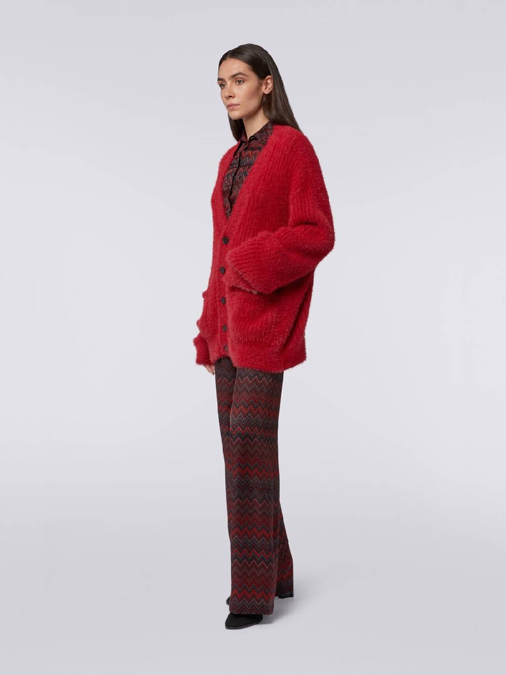 M Missoni Cardigan oversize in misto lana effetto pelo Qualità Garantita