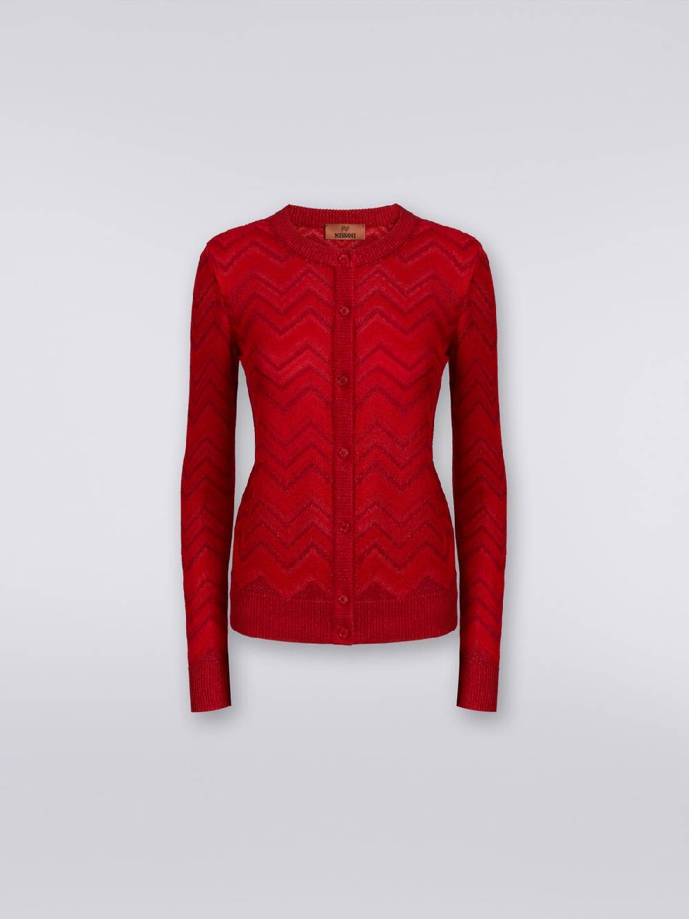 M Missoni Cardigan in maglia zig zag tonale con lurex Negozi Online
