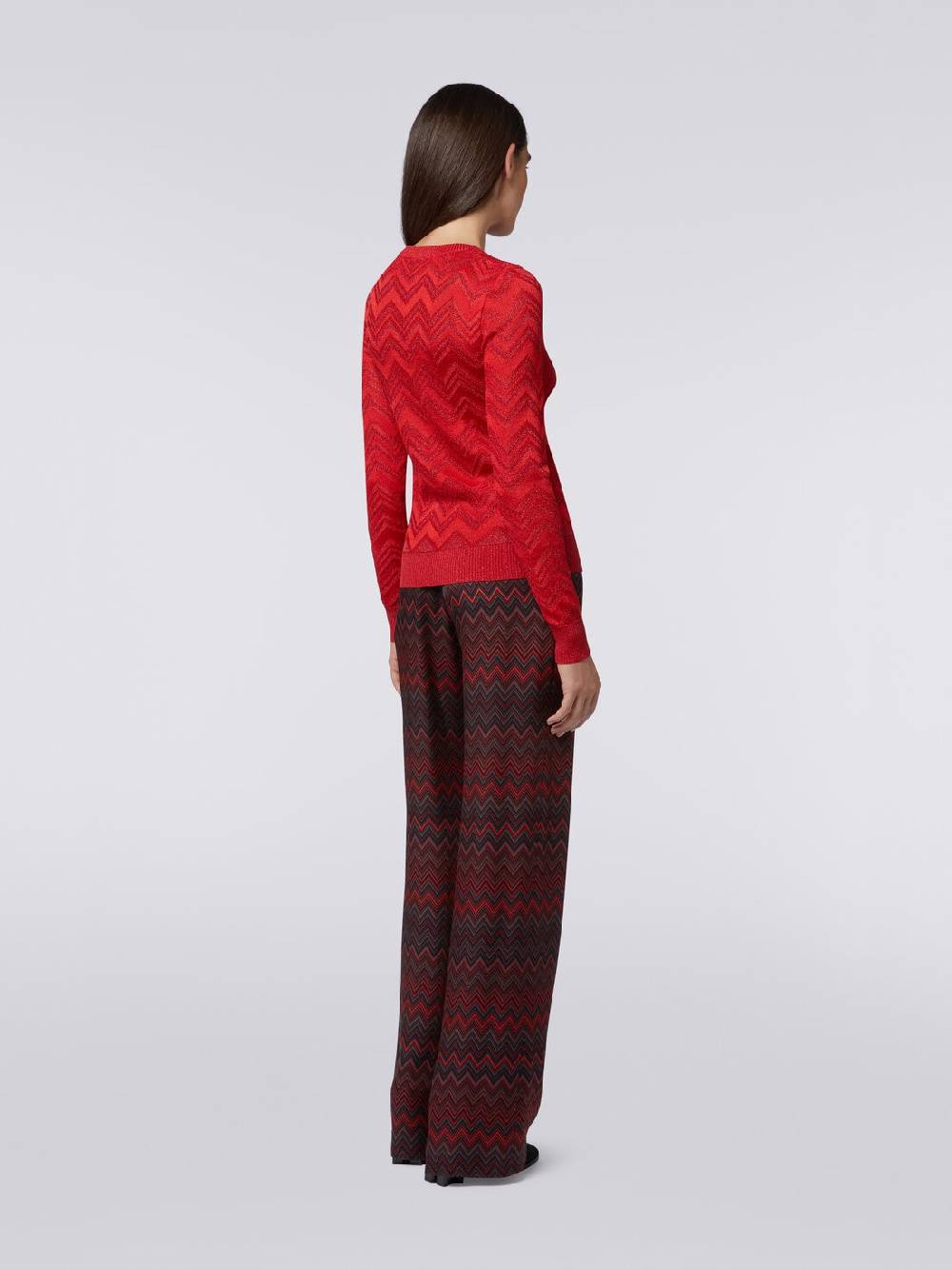M Missoni Cardigan in maglia zig zag tonale con lurex Negozi Online