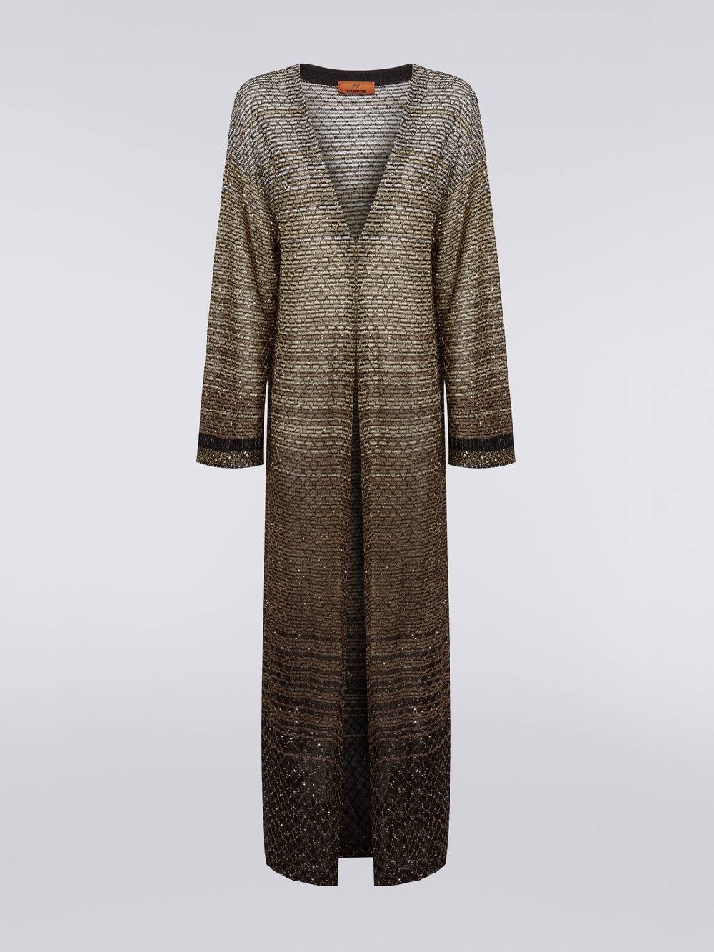 M Missoni Cardigan lungo in maglia dégradé con paillettes Promozione Limitata
