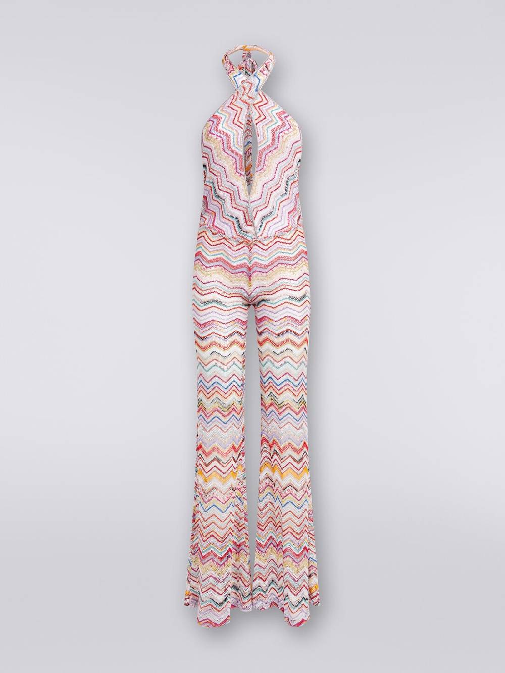 M Missoni Tuta pantalone crochet con scollatura a V Sottocosto