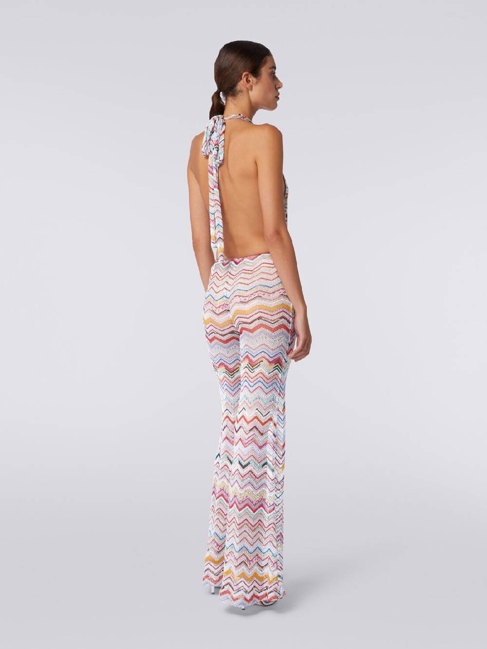 M Missoni Tuta pantalone crochet con scollatura a V Sottocosto