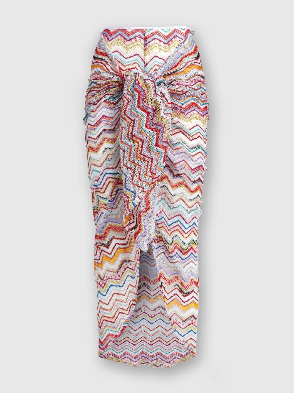 M Missoni Gonna pareo in crochet con lurex Convenienza