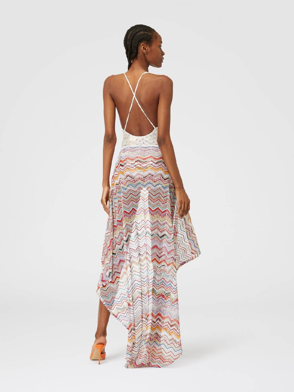M Missoni Gonna pareo in crochet con lurex Convenienza