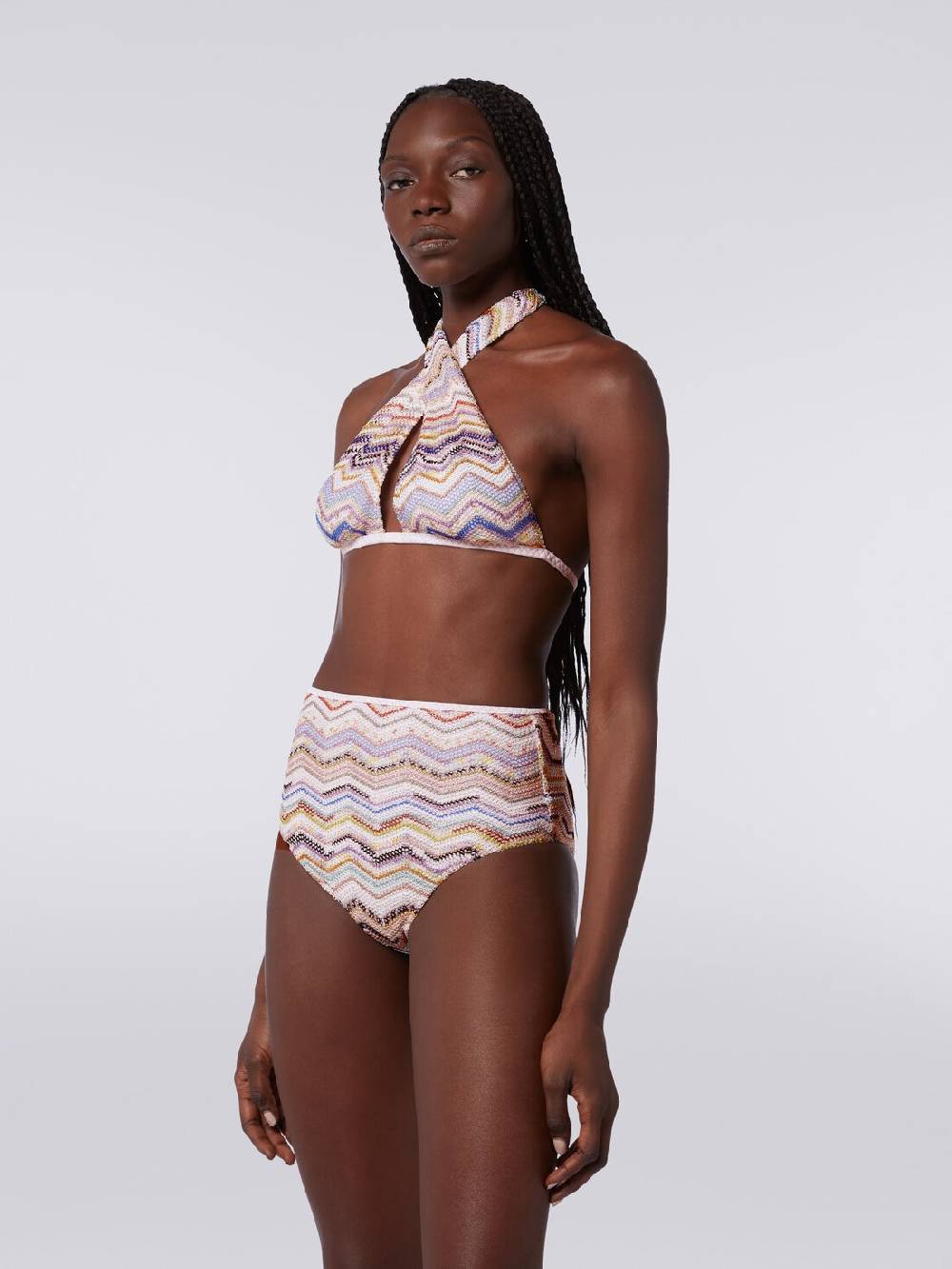 M Missoni Bikini in crochet con lurex e slip a vita alta Online