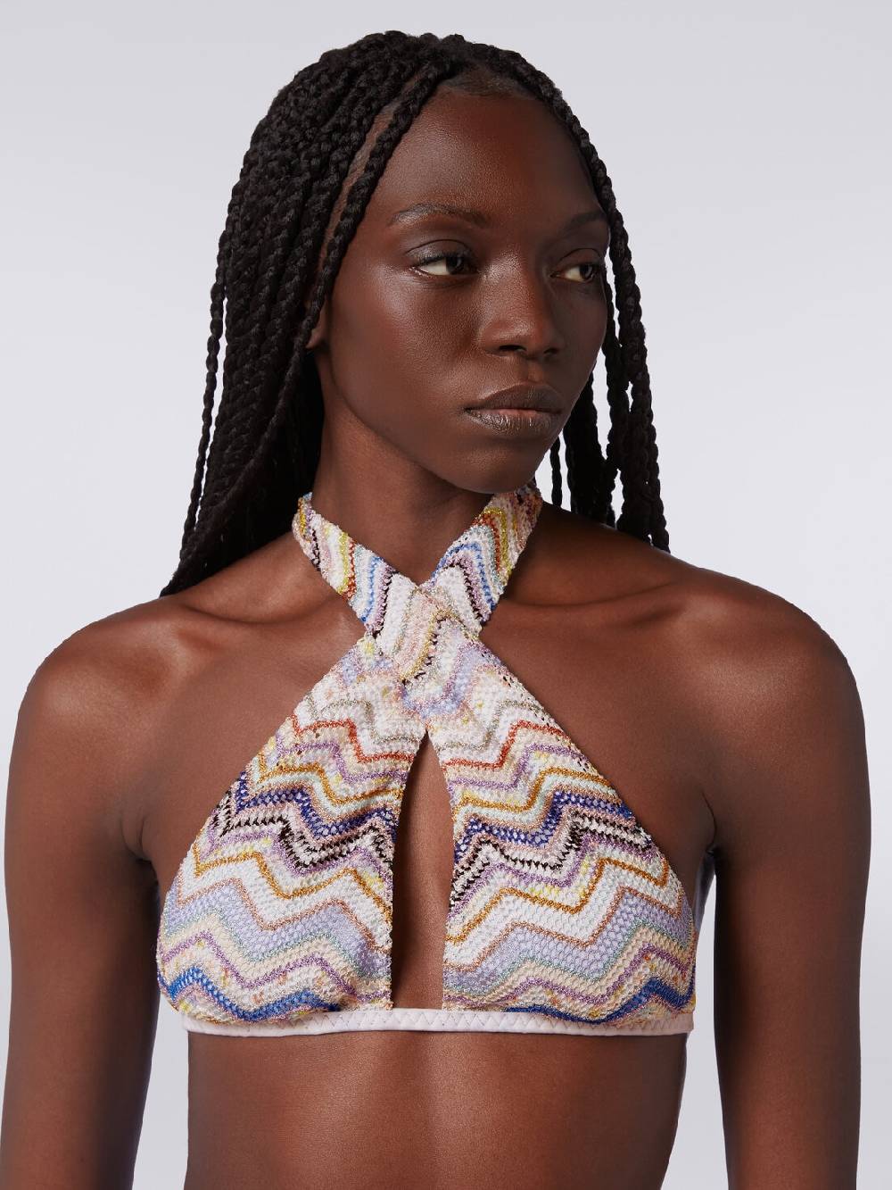 M Missoni Bikini in crochet con lurex e slip a vita alta Online