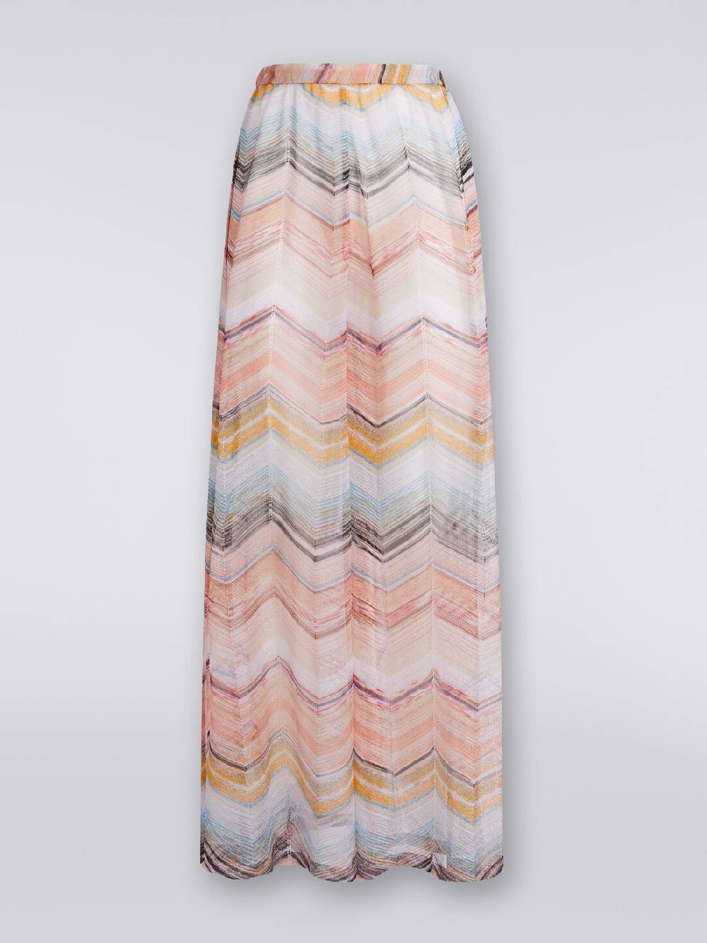 M Missoni Pantaloni copricostume in misto viscosa zig zag con lurex In Vendita