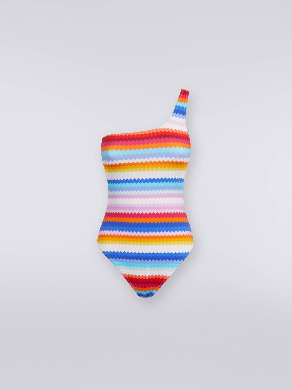 M Missoni Costume intero monospalla stampa zig zag Vendite Flash