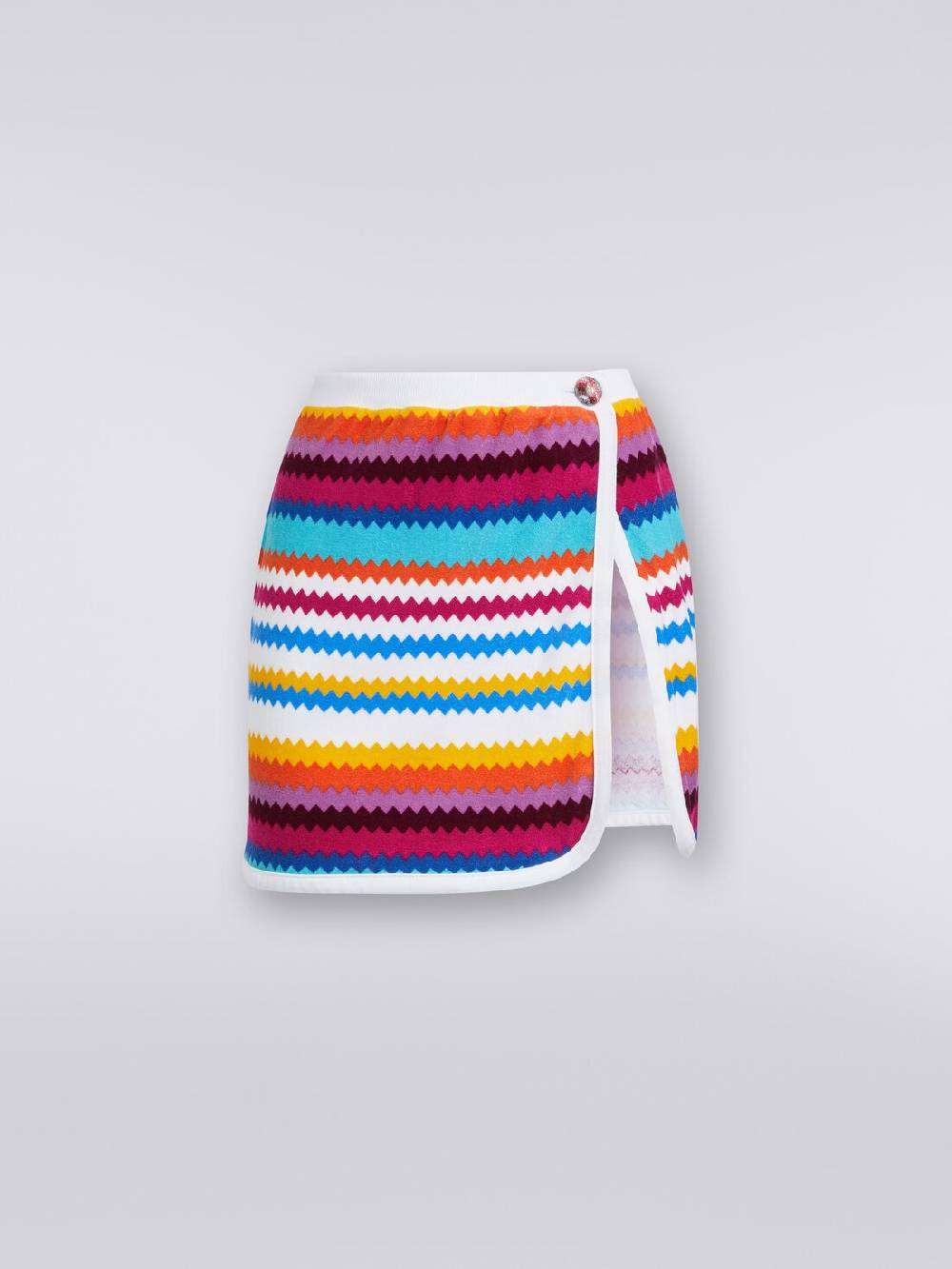M Missoni Minigonna a portafoglio in spugna stampa zig zag In Saldo