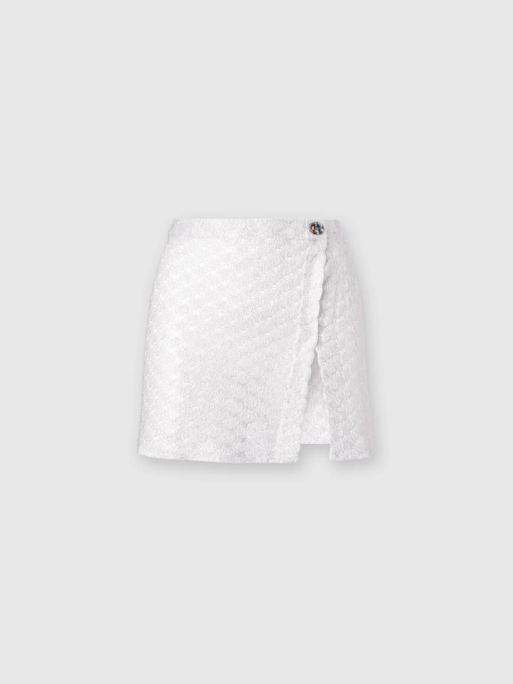 M Missoni Minigonna a portafoglio effetto pizzo con finish lucido Spedizione gratuita