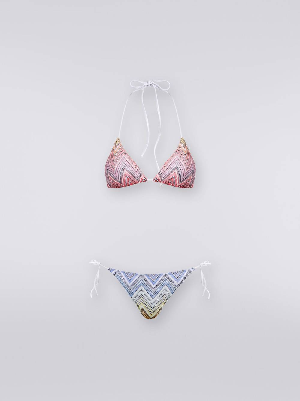 M Missoni Bikini a triangolo in tessuto zig zag Offerta Pasqua