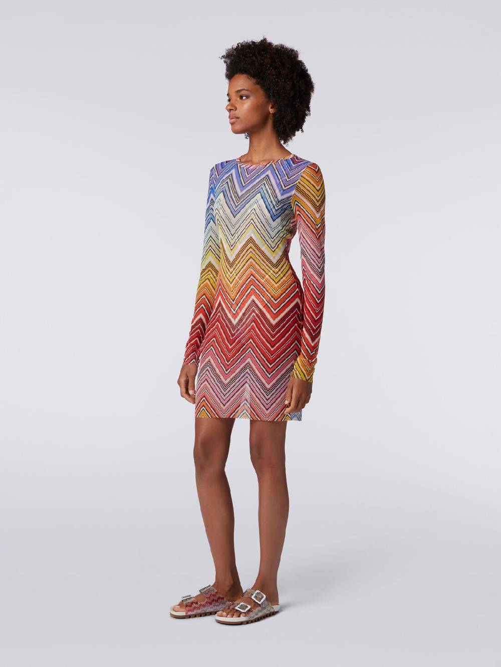 M Missoni Abito mare in tulle stampa zig zag Offerta Giorno del Papà