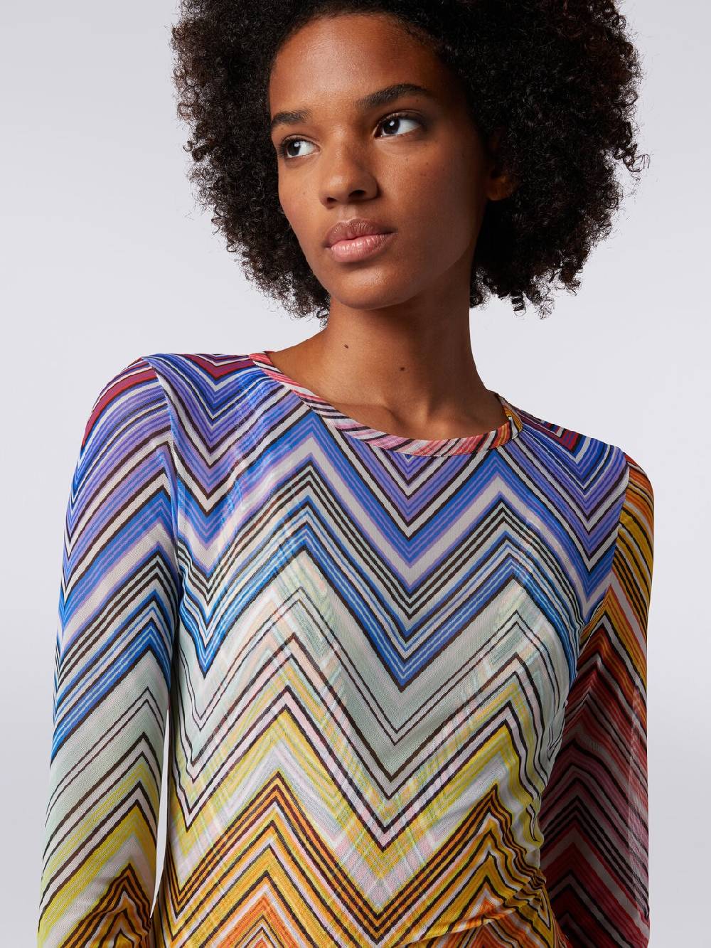 M Missoni Abito mare in tulle stampa zig zag Offerta Giorno del Papà