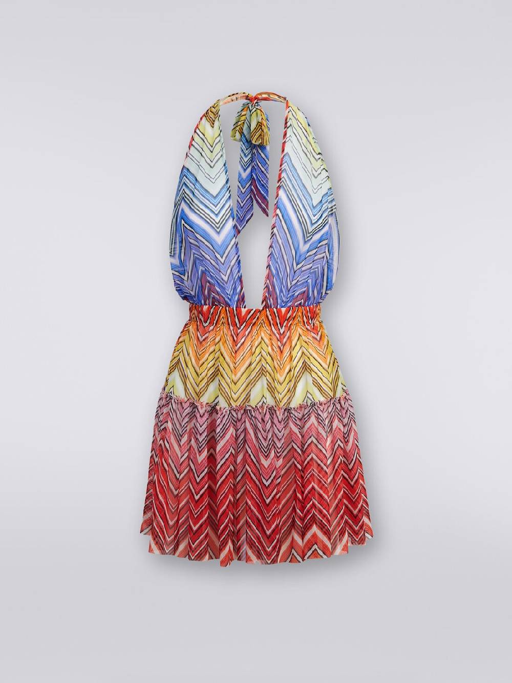 M Missoni Copricostume corto in tulle stampa zig zag Offerta San Valentino