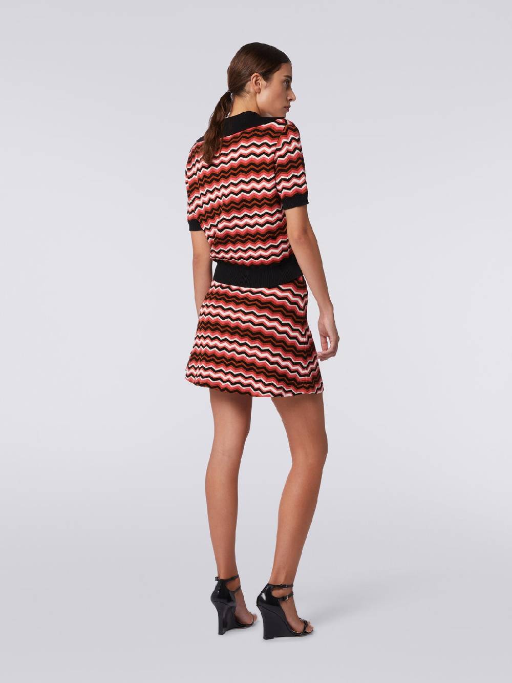 M Missoni Minigonna in maglia zig zag Grandi sconti