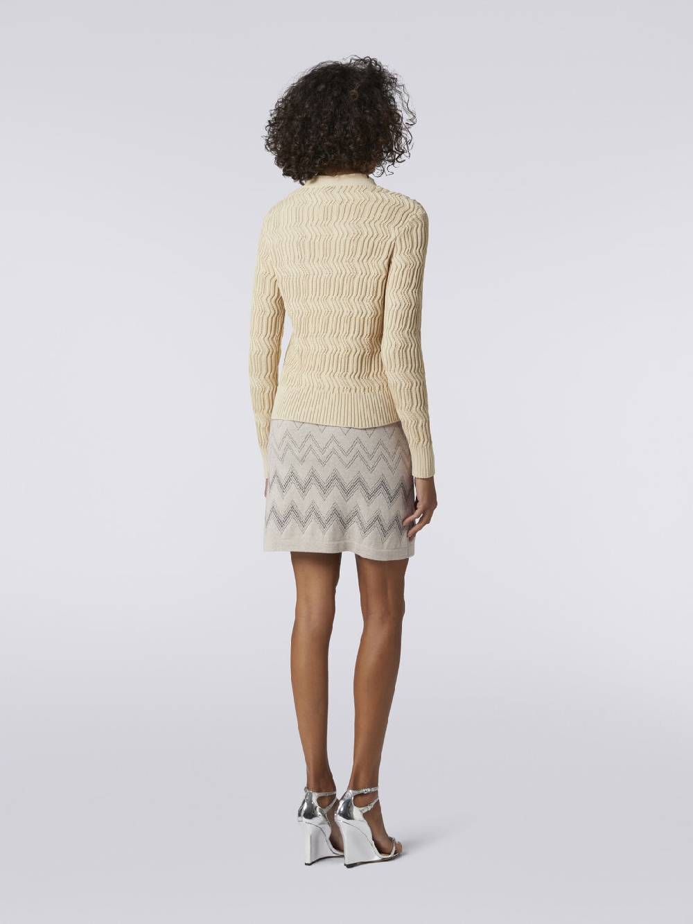 M Missoni Minigonna in lana e viscosa zig zag con lurex Bestseller