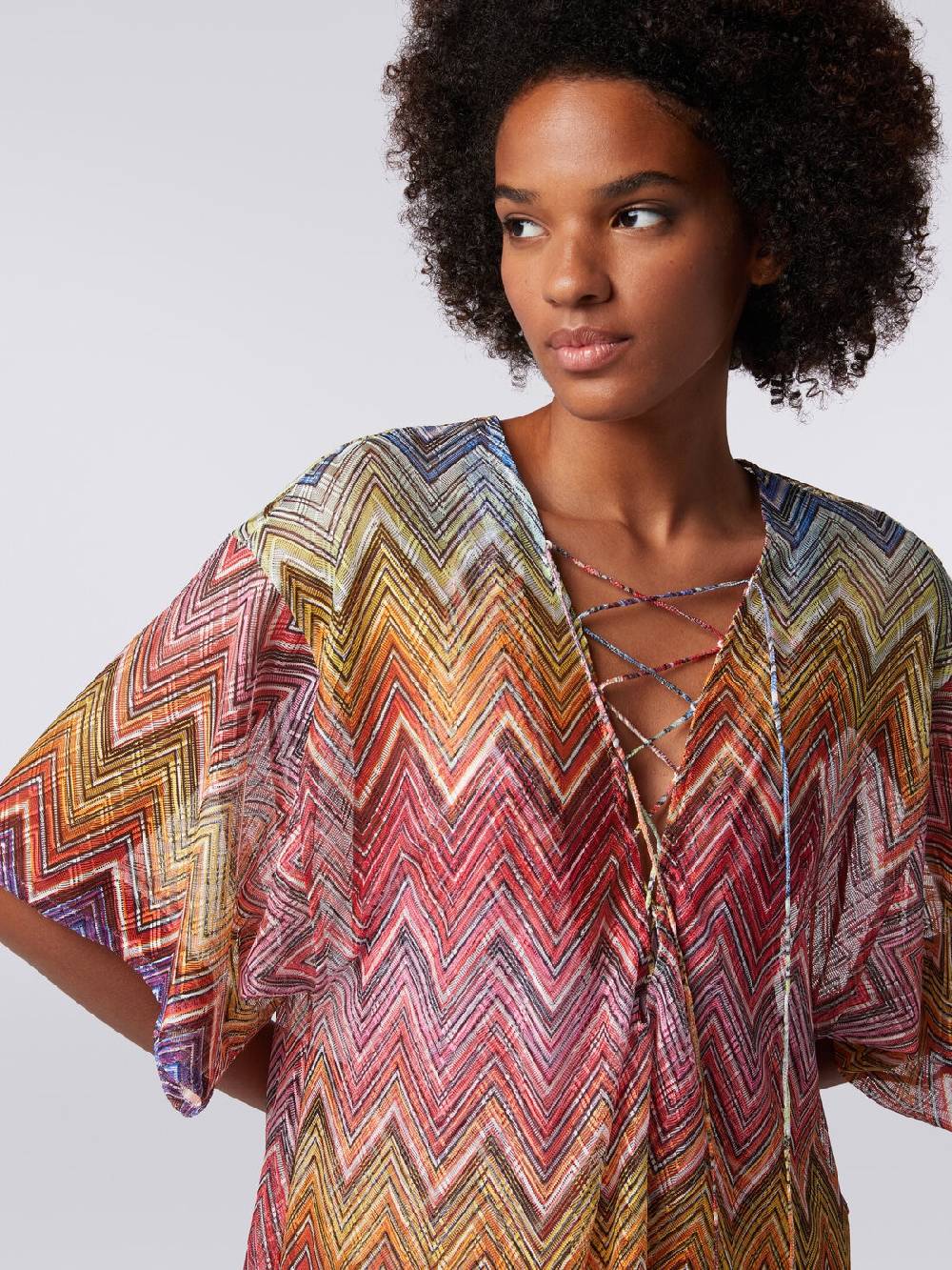 M Missoni Caftano copricostume corto stampa zig zag Enormi risparmi