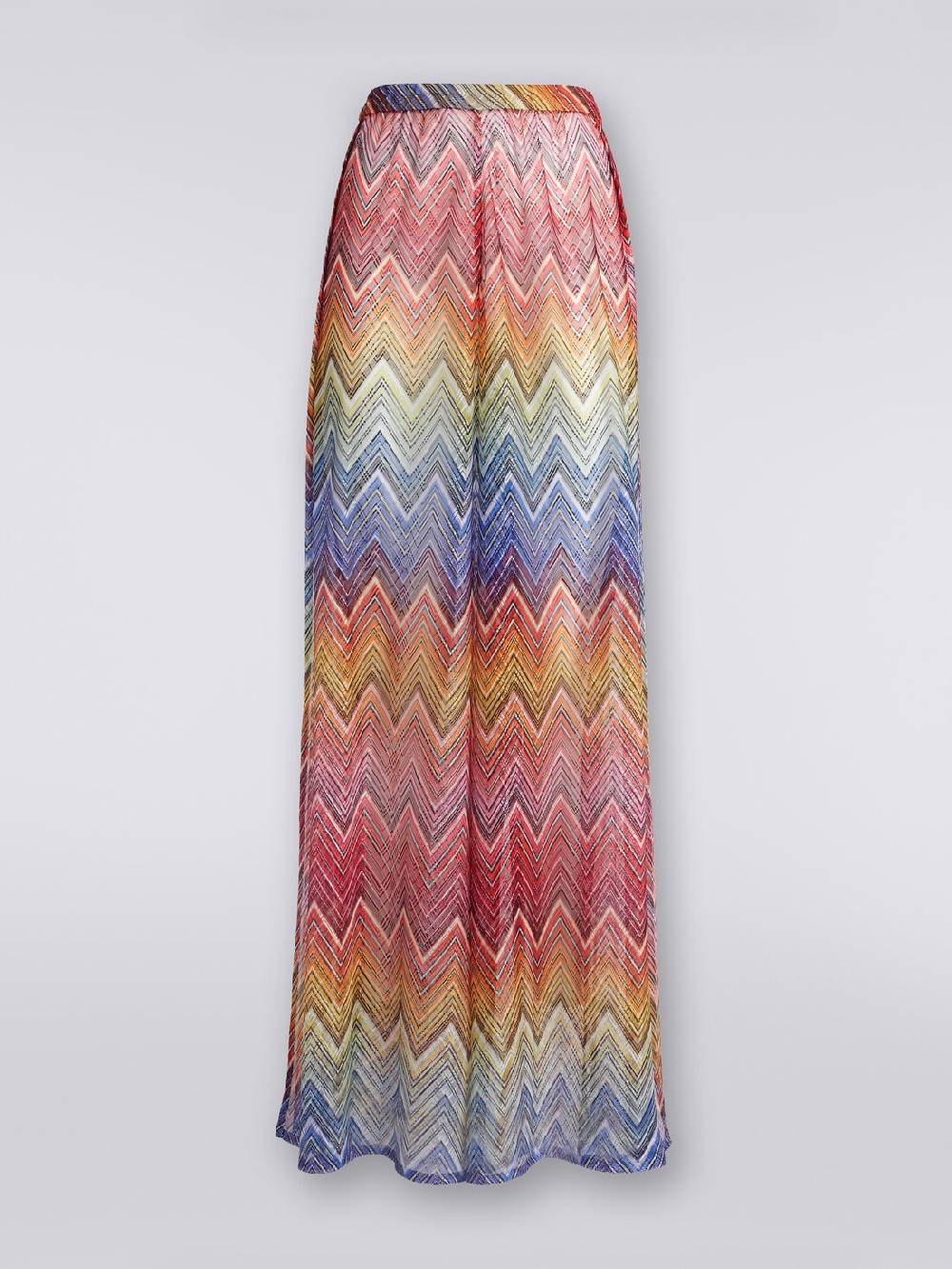 M Missoni Pantaloni copricostume in tessuto stampa zig zag