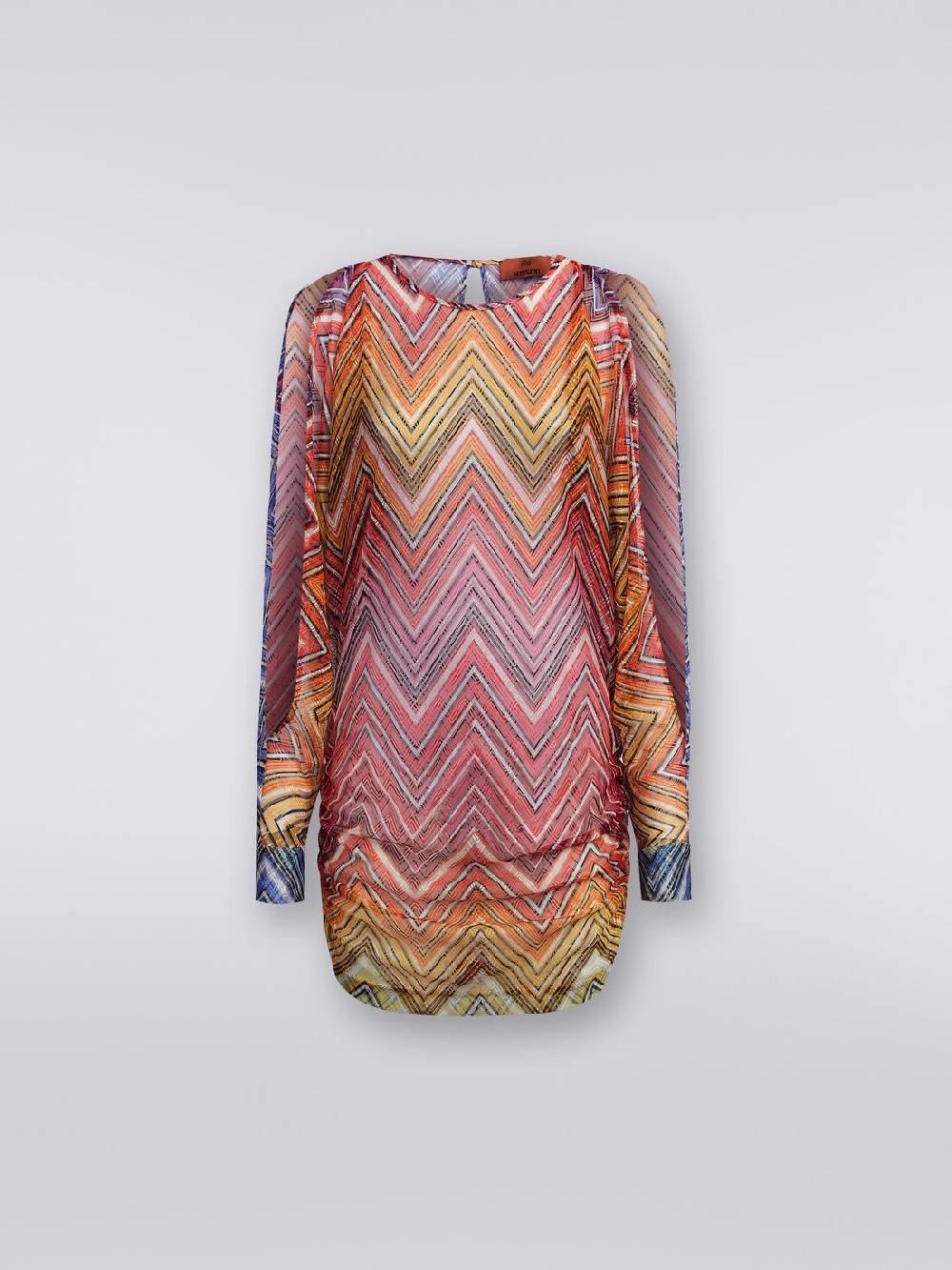 M Missoni Abito copricostume corto in tessuto stampa zig zag Super Saving Price